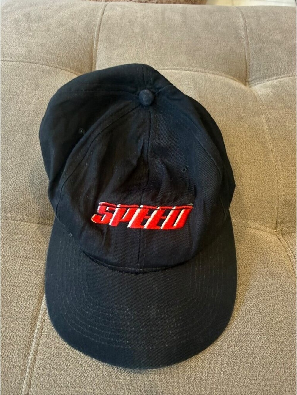 Vintage 1994 SPEED Movie Promo Snapback Hat Cap Black KC